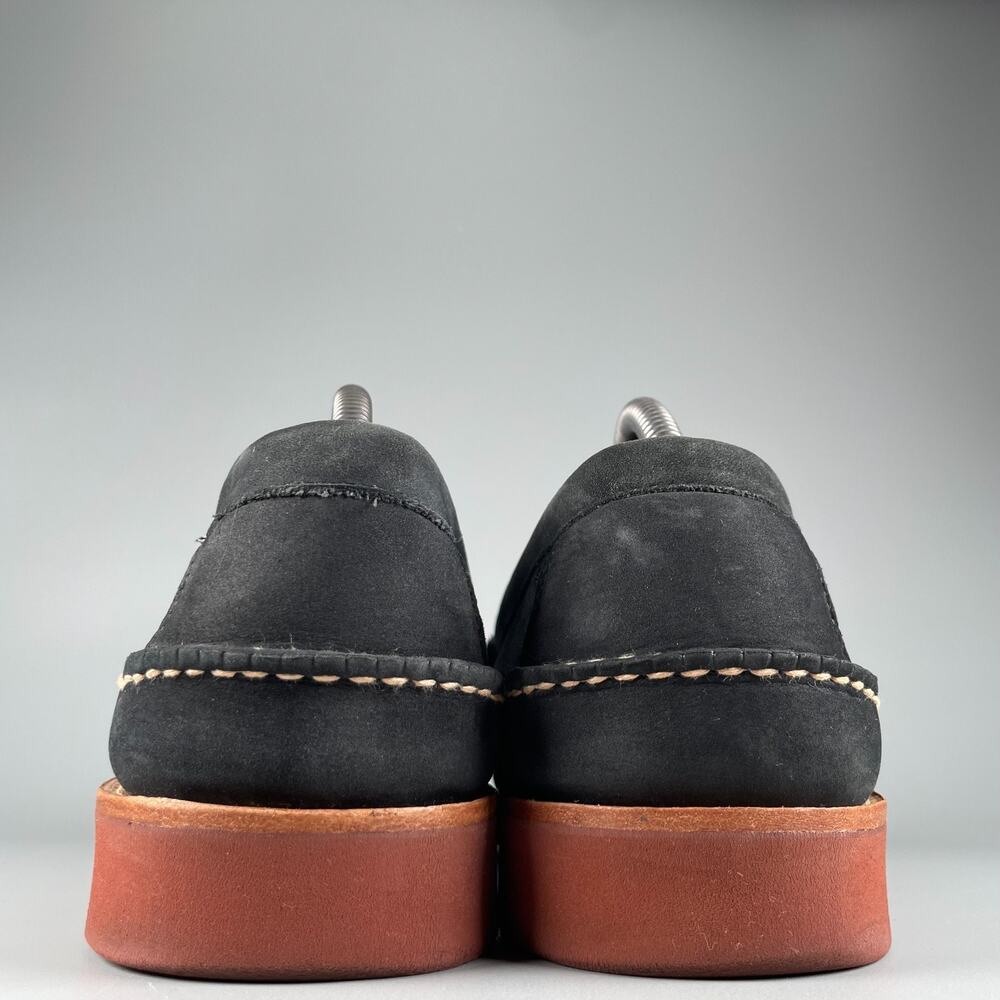 G.H. Bass Weejuns Men's 9 D Gray Suede Slip On Penny Loafers Casual Dress Shoes - Picture 3 of 9